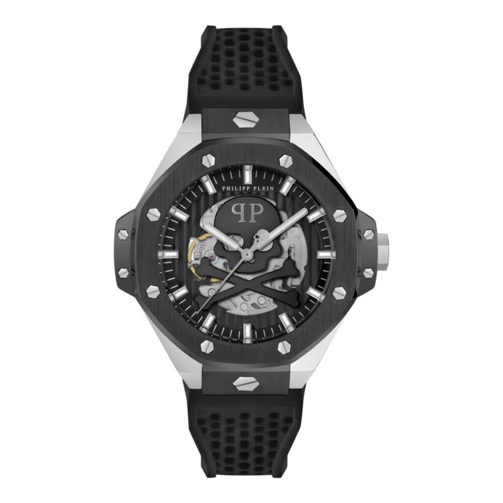 Philipp Plein The $kull Silicone Watch Silver Mens